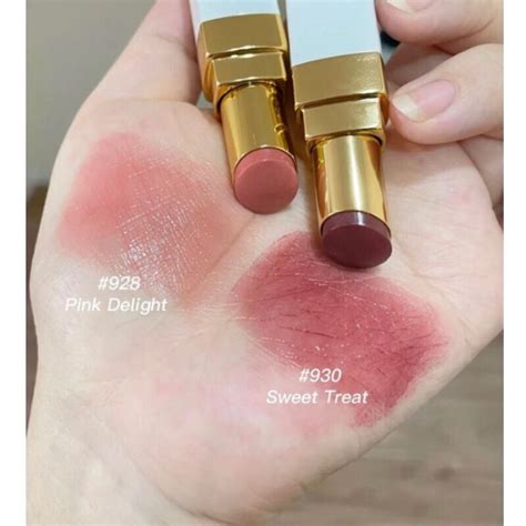 rouge coco baume from chanel 928 pink delight|Chanel lip balm color chart.